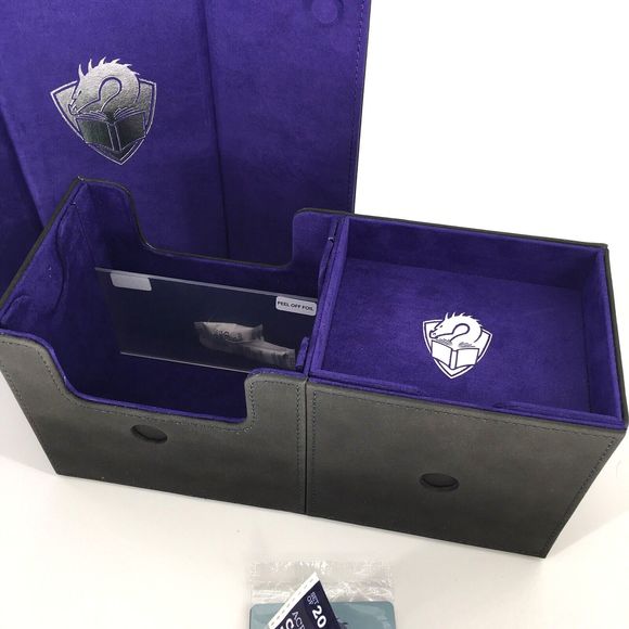 GAMEGENIC Deck Box The Academic 133+ XL BLACK/PURPLE Tolarian Kickstarter Bundle - Picture 4 of 14